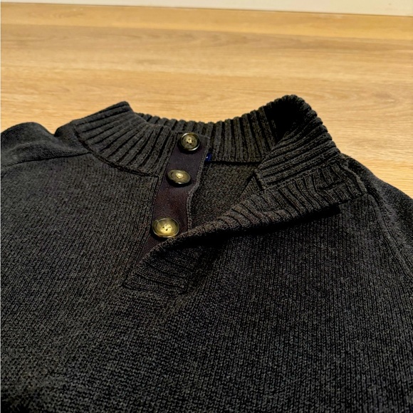 J. Crew Men's Quarter Button Sweater Size Large - Picture 3 of 4